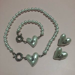 Heart Pearl Saturn Orb 4pc Set